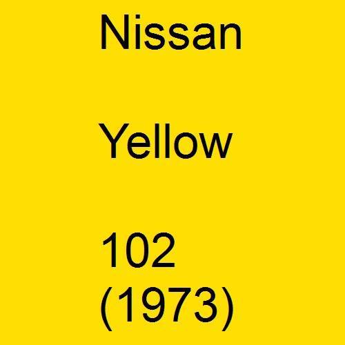 Nissan, Yellow, 102 (1973).